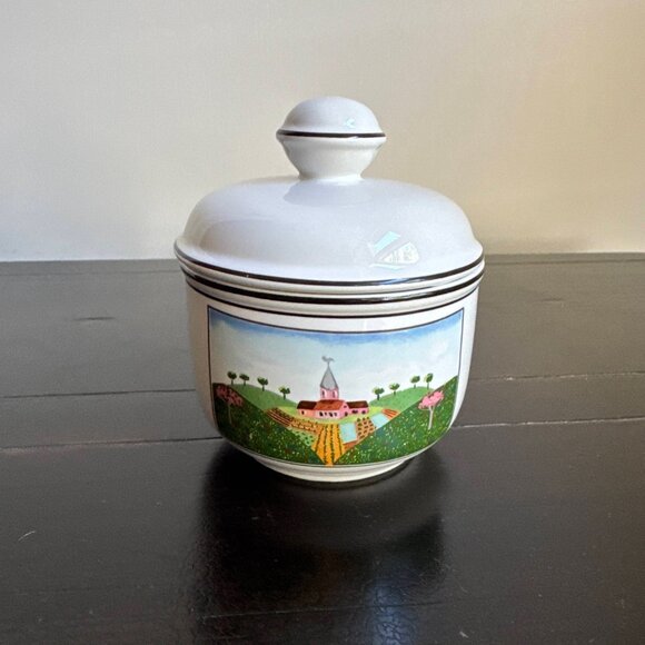 Villeroy & Boch Design Naif Farmhouse Sugar Bowl - Picture 2 of 11